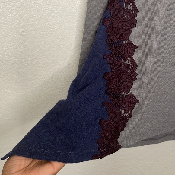 LOGO LOUNGE Mixed Material Top | XXS - Picture 4 of 8